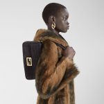 FENDI Baguette Black nubuck crocodile leather bag - Image 7